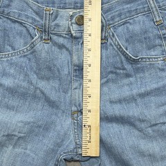 Vintage Lee Jeans Womens 25×30 Blue Flare Bell Bottom Talon 42 Front Seam 70s