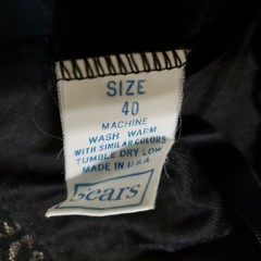 Sears Doesn’t Slip Nylon Womens Full Slip. Sz 40. Black.Made in USA.Vintage.