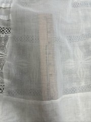 Antique Edwardian Day Dress Cotton Lace Embroidered 1900’s Prairie Long S/M