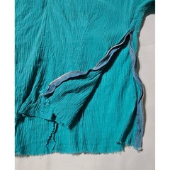 Vintage Fayes Creation Patio Fashions Turquoise Silver Rickrack Skirt Set 2958