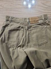 Vintage 90s Abercrombie & Fitch Blue Jean Model Corduroy Pants Brown Size 10