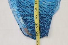 Vintage Swimsuit Solar One Size 90s Sheer Stretchy Ocean Dolphins Made Poland
