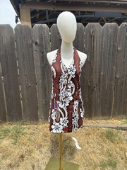 Vtg 80’s/90’s Volup NWT Hilo Hattie 2 Piece Hawaiian Set Halter And Skort