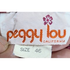 Peggy Lou California Vintage 70s Red Polka Dot Button Up Blouse Size 46 Long Slv