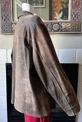 Vintage Jacket Reversible Soft Brown Leather & Suede On Other