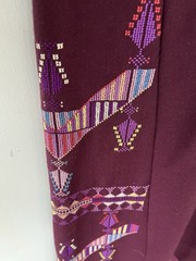 Vintage 1972 Hand Embroidered Wool Ethnic Caftan 70s Kaftan