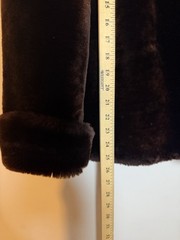 Vintage 50s 60s Mouton Fur Coat Womens Large Brown Sheared Beaver Fur Old Money