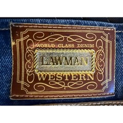 Lawman Western Slim Fit Jeans Womens 11 Blue Vintage High Rise Studded Straight