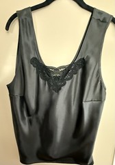 Vintage ESCAPADES Black Camisole Cami Size 1X
