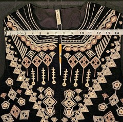 Black Velvet Mirror Work Embroidered Ethnic Vest Waistcoat New With Tags Boho