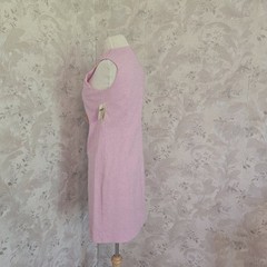 Vintage 1960s Pink Cotton Polyester Dress Scarf Deadstock Original Tags Size 6