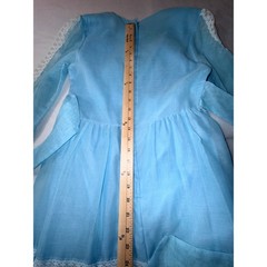 JCPenney Fashions Vintage Maxi Dress Women’s Size 9 Blue Lace Prairie Boho