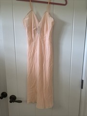 Vintage 1940’s La Courelle Lingerie Of Distinction Peach Slip Dress Size 34