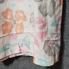 Vintage Floral Dress Half Button Front Short Sleeve Midi Cottagecore Barn Chore