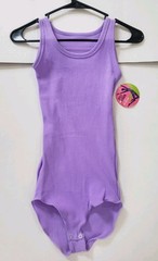 NWT Bodysuit VTG 80s M Ribbed Knit Purple Aerobics Athletic Scalloped USA Made