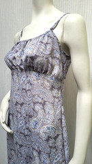 Vintage DBY 90s/Y2K Purple Paisley Ruffle Dress Fairy Grunge Slip Dress -Size S