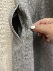 Patrick Shea Creation Wool Skirt Suit VTG 12 Grey Office Corpcore Minimalist