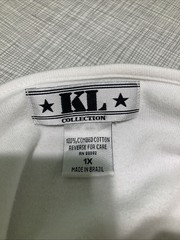 Vtg 90s KL Collection White Cardigan Sweater 1X Combed Cotton Brazil Grandmacore