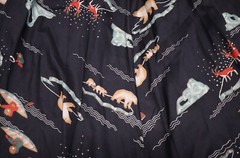 Vintage unbranded skirt with built in belt size 15/16 (16-32W x 27.5)