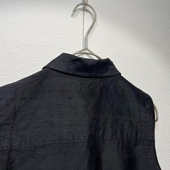 Dolce & Gabbana Vintage Silk sleeveless designer shirt in black