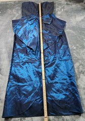 Vintage Roberta Of California Dress Womens Size 3/4 Blue Strapless Sweetheart