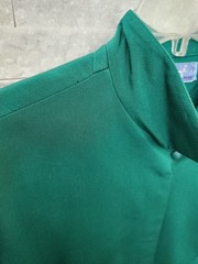Vtg THIERRY MUGLER Paris Dress FR 38 Emerald Green Archival Sculptural 80s 90s