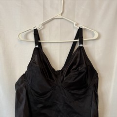 Vtg Crown-ette Nylon & Spandex Bra Girdle Full Slip Body POWER SHAPER 48B #440