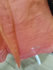 VTG 1950s Mid-Century Pink Chiffon/Cupcake Prom Party Dress