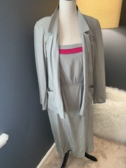 Francesca of Damon for Starington Dress Art Deco 100% Silk Sz 10 Vintage