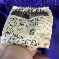 Contempo Casuals Thong Panties Purple Size S 100% Polyester
