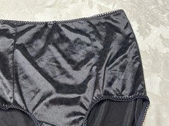 Vtg MARILYN MONROE 7159-49 Second Skin Satin 2X Black Leopard Panties #219