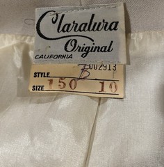 CLARALUNA Original Coat with Fur collar and cuffs —-Matching Full Length Dress