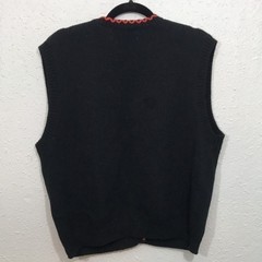 Jennifer Moore Halloween Knitted by Hand Vintage Embroidered Sweater Vest