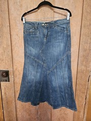 Vintage 90s Candies Denim Body con Wiggle Skirt