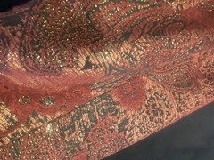 Coldwater Creek Red Orange Open Front Women’s Tapestry Jacket Size XL Preowned
