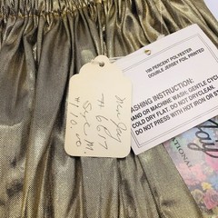 Vintage Skirt Mister Jay Fashions Int Double Jersey Foil Printed Womens M