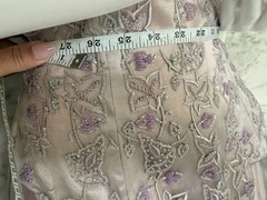 Vintage Pink Beaded Prom Dress Gown 80s Formal Ballgown Imperial Size 6 NWT