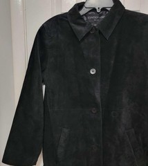 1990s Y2K Centigrade Vintage Suede Long Trench Coat Duster Size Small NWT