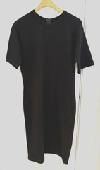 Vintage 80s/90s Rich and Levy Black Knit Dress Small to Medium? see measurements