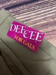 New Vintage Dee Cee For Gals Pleated Khaki Dress Pants, Polyester Blend – 9/10