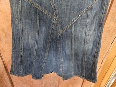 Vintage 90s Candies Denim Body con Wiggle Skirt