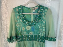 Vintage Averardo Bessi silk chiffon dress 10 Beautiful!