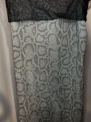 Vintage 1990s Byer Too! Glitter Mesh Leopard Print Slip Dress