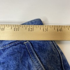 Vintage Bon Jour High Waisted Pleated Blue Jeans Size 14 (27X26)