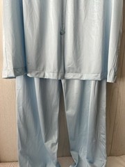 Lot Of 2 VANITY FAIR Vintage Pajama Sets Soft Pink & Blue Pants + Top All Nylon