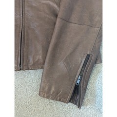 VTG Wilsons Leather Maxima Jacket Women’s Size Medium Brown Bomber Coat 90s GUC