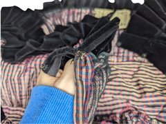 Vintage Original Junior by Bernard’s Gingham & Velvet Lolita Top Size Small Jrs