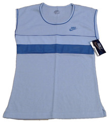 Vtg 80s Nike Shirt Womens M Sleeveless NWT Ice Copen Blue