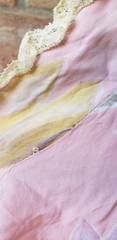 VTG 30s Floral Print Bias Cut Dress Sz XS? Old Hollywood Regency Art Deco READ