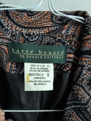 Harve Benard Blazer Vintage 90s Velvet Paisley Womens Size 8 Cotton Spandex NWT